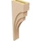 Ekena Millwork 4"W x 8"D x 24"H Thin Rockford Rough Cedar Woodgrain TimberThane Corbel, Primed Tan CORUR04X08X24ROCRCPR - alternate 5